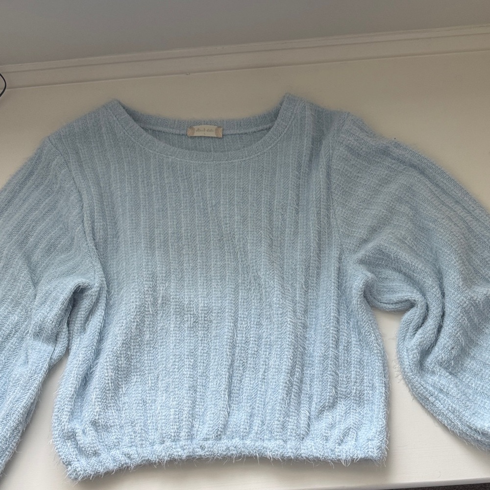 Altar'd State Soft Sky Blue Sweater